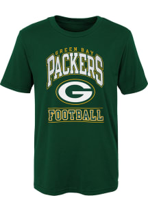Green Bay Packers Boys Green Big Blocker Short Sleeve T-Shirt