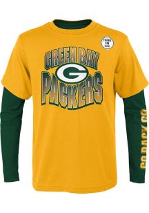 Green Bay Packers Youth Green Game Day 3-In-1 Long Sleeve T-Shirt