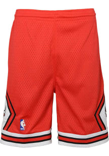 Mitchell and Ness Chicago Bulls Youth Red Swingman Road Shorts