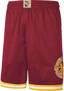 Mitchell and Ness Cleveland Cavaliers Youth Maroon Team ID Swingman Shorts