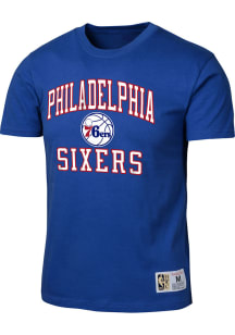 Mitchell and Ness Philadelphia 76ers Youth Blue Legendary Short Sleeve Fashion T-Shirt