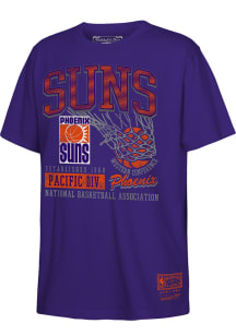 Mitchell and Ness Phoenix Suns Youth Purple Classic Swoosh Short Sleeve T-Shirt