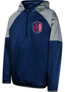 St Louis City SC Youth Navy Blue Unstoppable Long Sleeve Quarter Zip Shirt