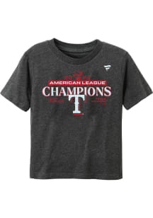 Texas Rangers Toddler Grey 2023 LCS Champ LR Short Sleeve T-Shirt