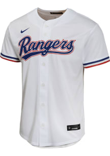 Nike Texas Rangers Youth White Home Game Blank Jersey