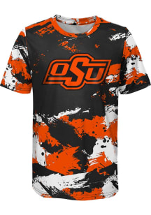 Oklahoma State Cowboys Youth Orange Cross Pattern Short Sleeve T-Shirt