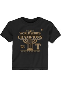 Texas Rangers Toddler Black 2023 WS Champ Parade Short Sleeve T-Shirt