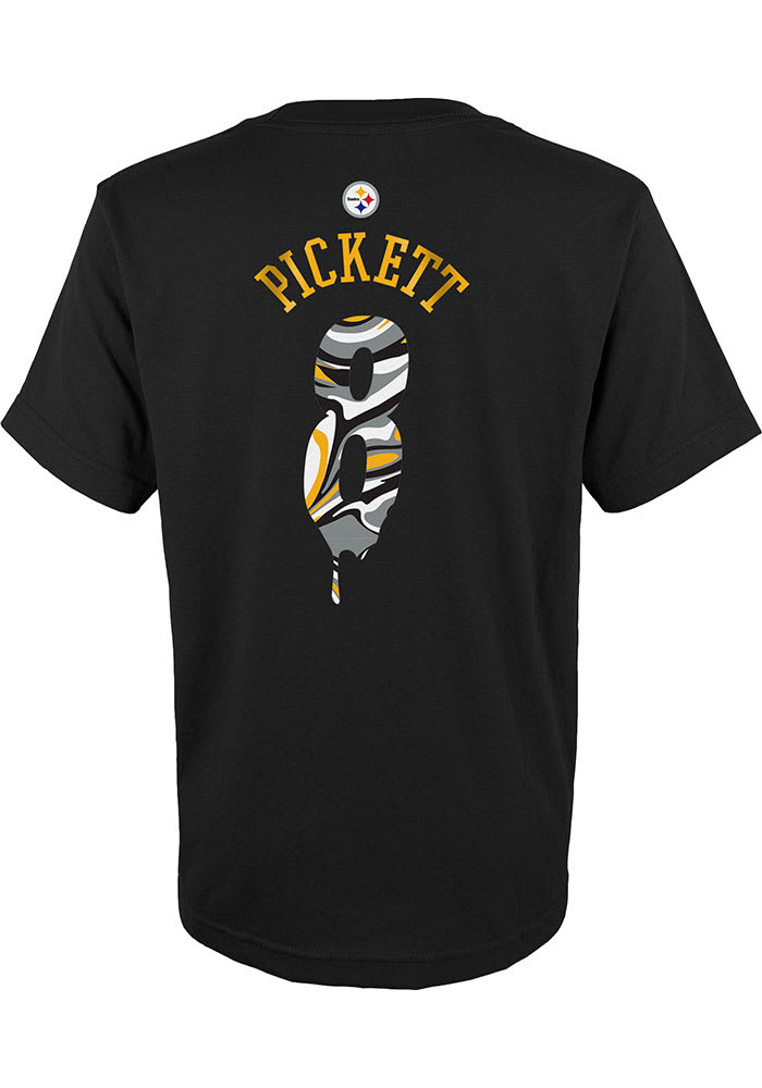 Kenny Pickett Pittsburgh Steelers Youth Gold Name & Number Logo T-Shirt 