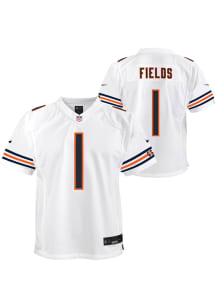 Justin Fields Chicago Bears Youth White Nike Replica Football Jersey