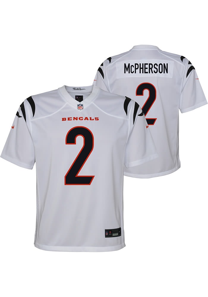 Outerstuff (Nike) Evan McPherson Cincinnati Bengals Youth White Nike Replica Football Jersey, White, 100% POLYESTER, Size S, Rally House