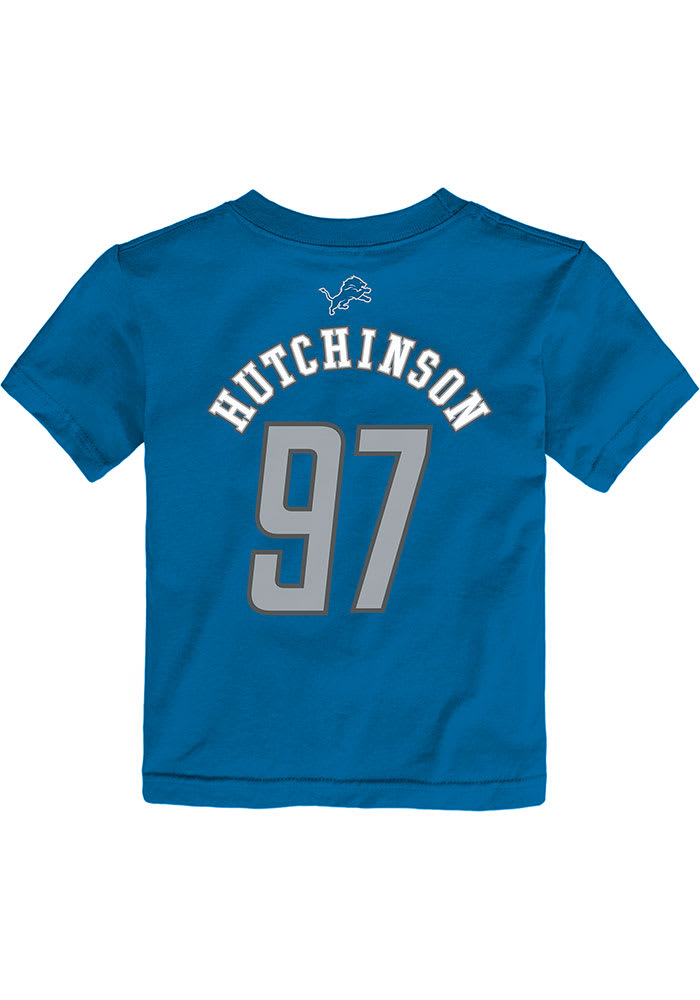 Aidan Hutchinson Detroit Lions Toddler Mainliner NN Short Sleeve Player ...