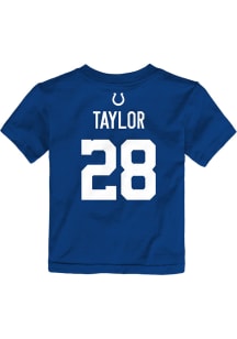 Jonathan Taylor Indianapolis Colts Toddler Blue Mainliner NN Short Sleeve Player T Shirt