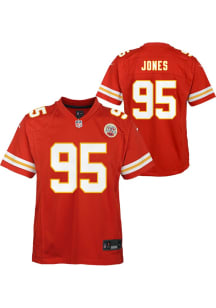 Chris Jones Kansas City Chiefs Youth Red Nike Replica Football Jersey