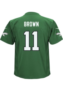 AJ Brown Philadelphia Eagles Boys Kelly Green Nike Alt 2 Replica Football Jersey