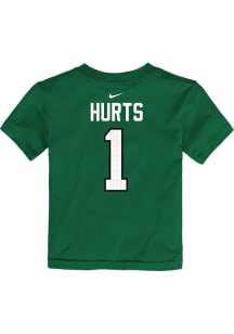 Jalen Hurts Philadelphia Eagles Toddler Kelly Green Mainliner NN Short Sleeve Player T Shirt