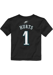 Jalen Hurts Philadelphia Eagles Infant Mainliner NN Short Sleeve T-Shirt Black