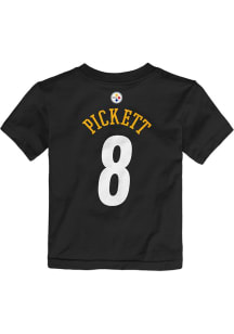 Kenny Pickett Pittsburgh Steelers Toddler Black Mainliner NN Short Sleeve Player T Shirt