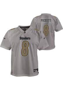 Kenny Pickett Pittsburgh Steelers Youth Grey Nike Atmosphere Football Jersey