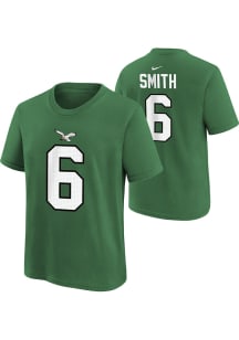 Devonta Smith  Philadelphia Eagles Boys Kelly Green Retro NN Short Sleeve T-Shirt