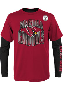 Arizona Cardinals Boys Cardinal Game Day 3-In-1 Long Sleeve T-Shirt