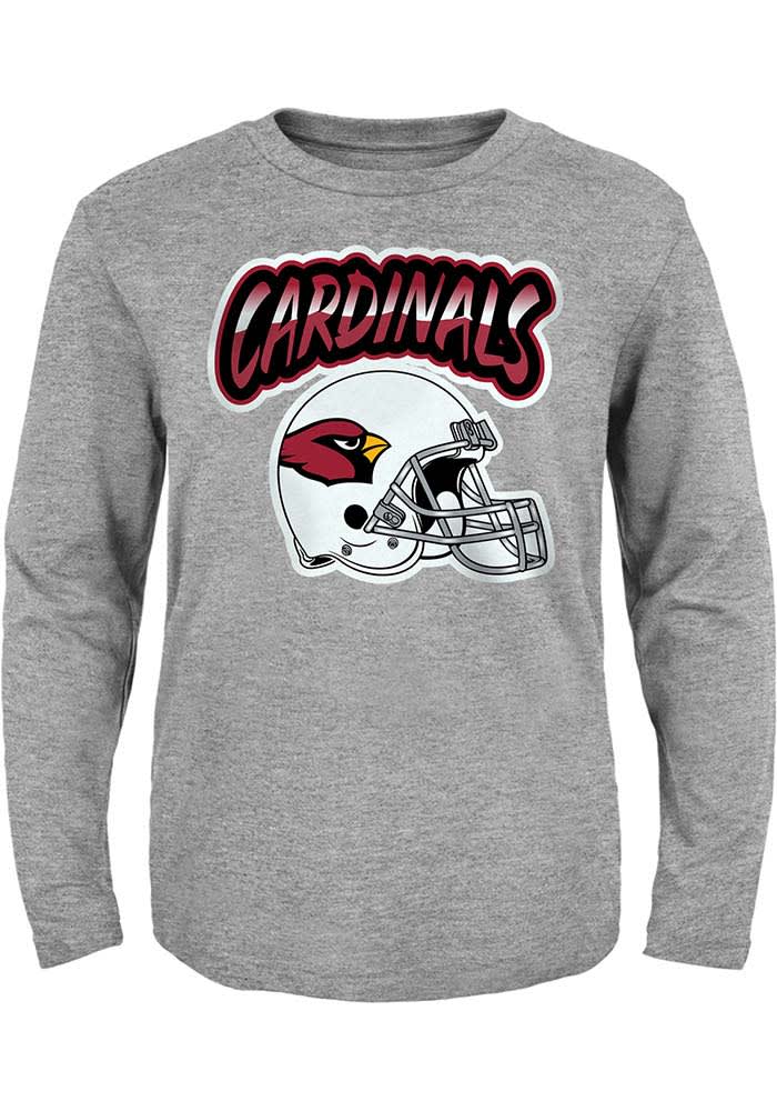 Arizona Cardinals Toddler Grey Huddle Up Long Sleeve Tee