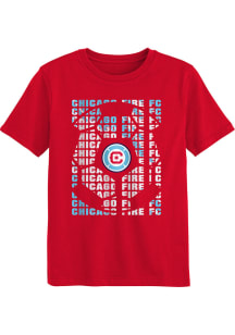 Chicago Fire Boys Red Box Short Sleeve T-Shirt