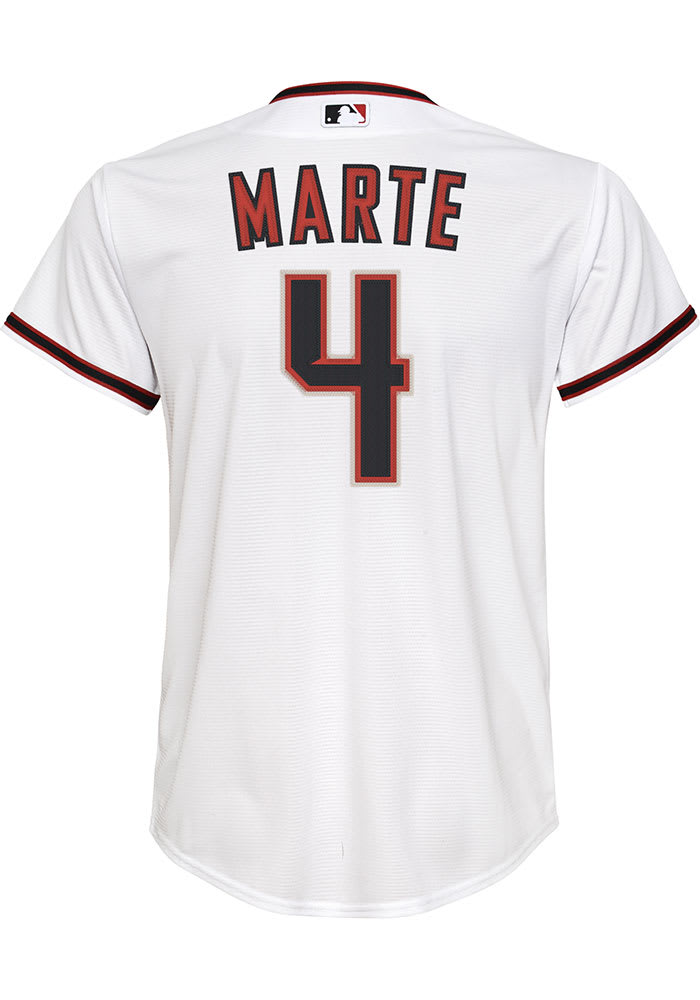 2022 Team Issued Ketel Marte Home White (Red) Jersey