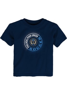 Philadelphia Union Infant On Point Short Sleeve T-Shirt Navy Blue
