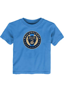 Philadelphia Union Toddler Light Blue Primary Logo Short Sleeve T-Shirt