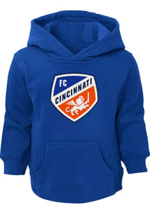 FC Cincinnati Toddler Blue Primary Logo Long Sleeve Hooded Sweatshirt