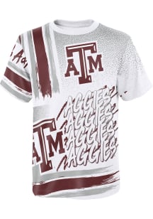 Texas A&amp;M Aggies Youth White Game Time Short Sleeve T-Shirt