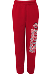 Ohio State Buckeyes Youth Red Team Banner Sweatpants