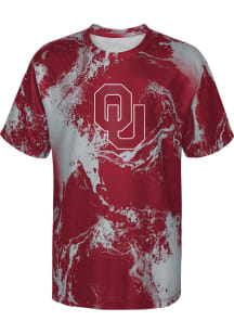 Oklahoma Sooners Boys Cardinal In The Mix Short Sleeve T-Shirt