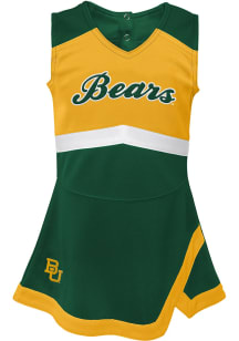 Baylor Bears Girls Green Cheer Captain Cheer Dress Set