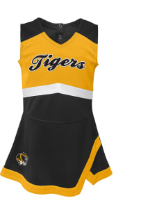 Missouri Tigers Girls Black Cheer Captain Cheer Dress Set