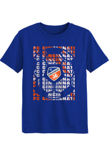 FC Cincinnati Boys Blue Box Short Sleeve T-Shirt