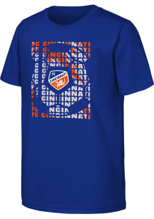 FC Cincinnati Youth Blue Box Short Sleeve T-Shirt