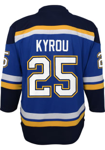 Jordan Kyrou  St Louis Blues Youth Blue Home Replica Hockey Jersey