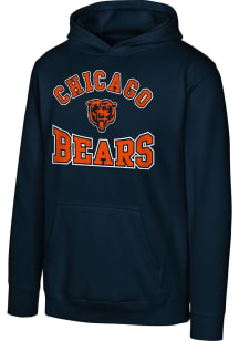 Chicago Bears Youth Navy Blue Home Town Long Sleeve Hoodie