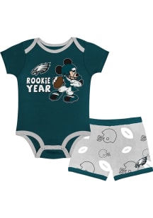 Philadelphia Eagles Infant Teal Rookie Year Set Top and Bottom