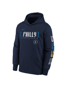 Nike Philadelphia Phillies Youth Navy Blue City Connect Club Long Sleeve Hoodie