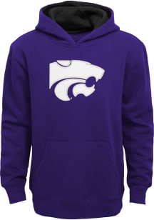 Boys Purple K-State Wildcats Prime Long Sleeve Hooded Sweatshirt