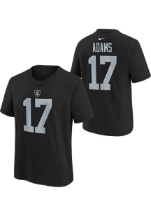 Davante Adams Las Vegas Raiders Youth Black Nike Fuse NN Player Tee