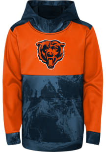 Chicago Bears Boys Navy Blue All Out Blitz Long Sleeve Hooded Sweatshirt