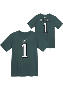 Jalen Hurts  Philadelphia Eagles Boys Teal Nike Fuse NN Short Sleeve T-Shirt
