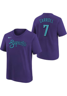 Corbin Carroll Arizona Diamondbacks Youth Purple City Connect NN Player Tee