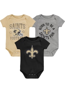 New Orleans Saints Baby Black Born To Be One Piece