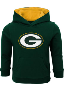 Green Bay Packers Toddler Green Prime Long Sleeve Hooded Sweatshirt