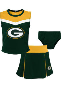 Green Bay Packers Toddler Girls Green Spirit Cheer 2PC Sets Cheer