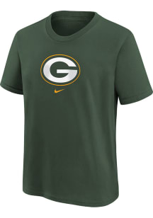 Nike Green Bay Packers Youth Green Logo Essential Short Sleeve T-Shirt